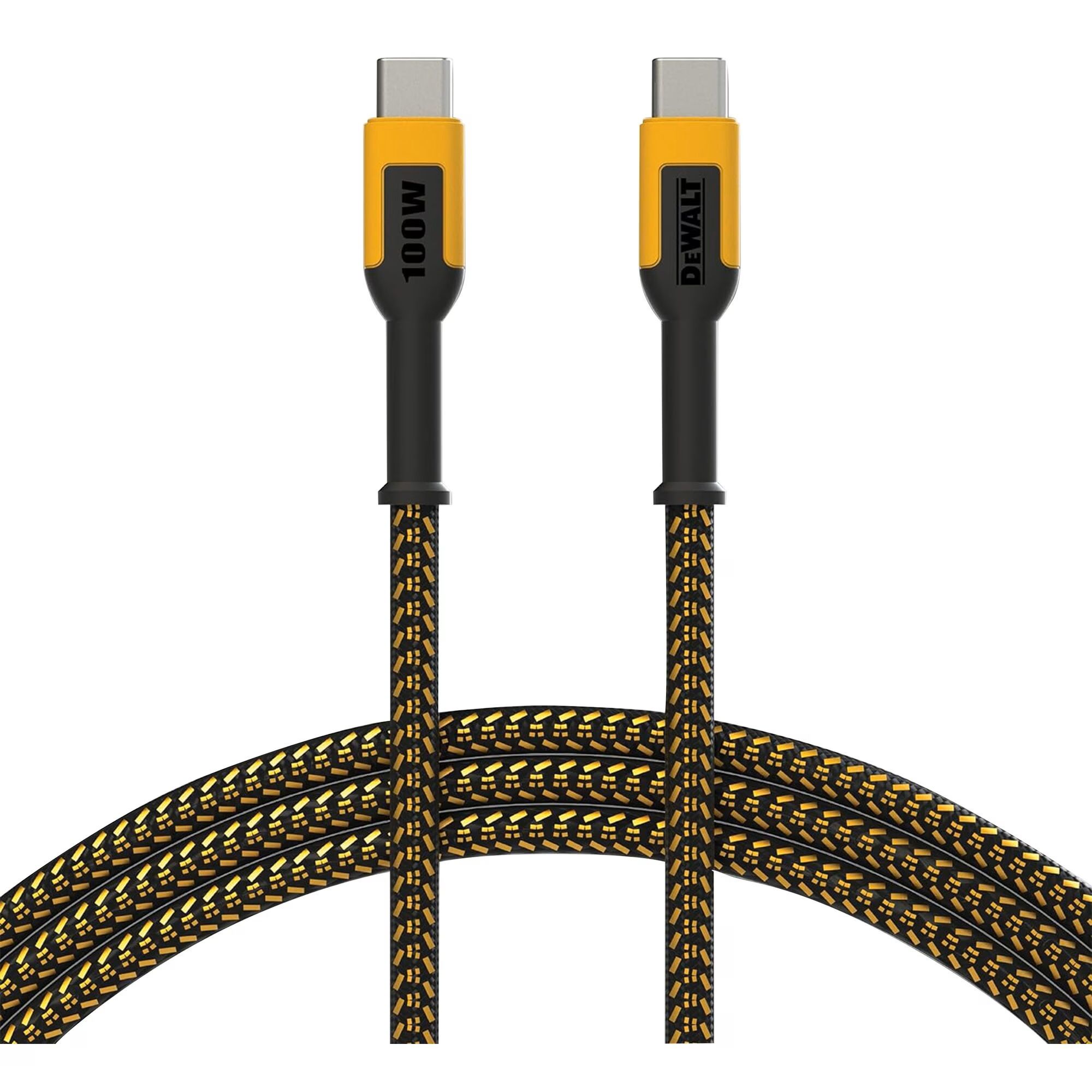 USB-kabel Dewalt; Type C-C; 1,2 m; 100 W