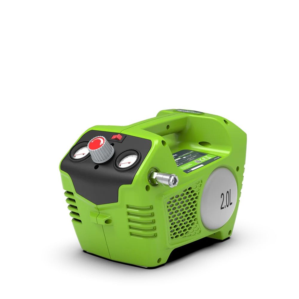 Akku luftkompressor Greenworks G24AC; 24 V (uden batteri og oplader)