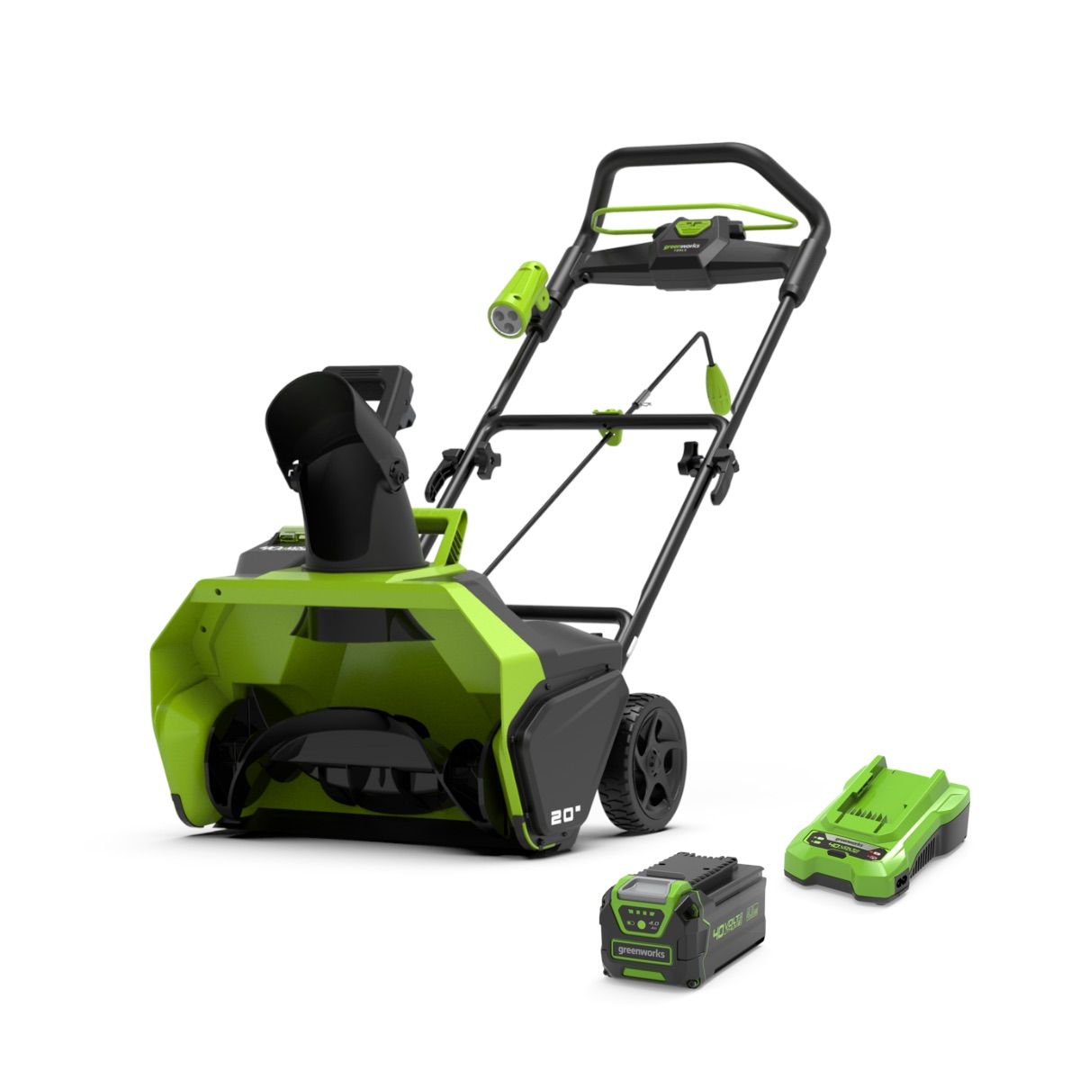 Sneblæser Greenworks GD40STK4; 40 V; 1x4,0 Ah batt.