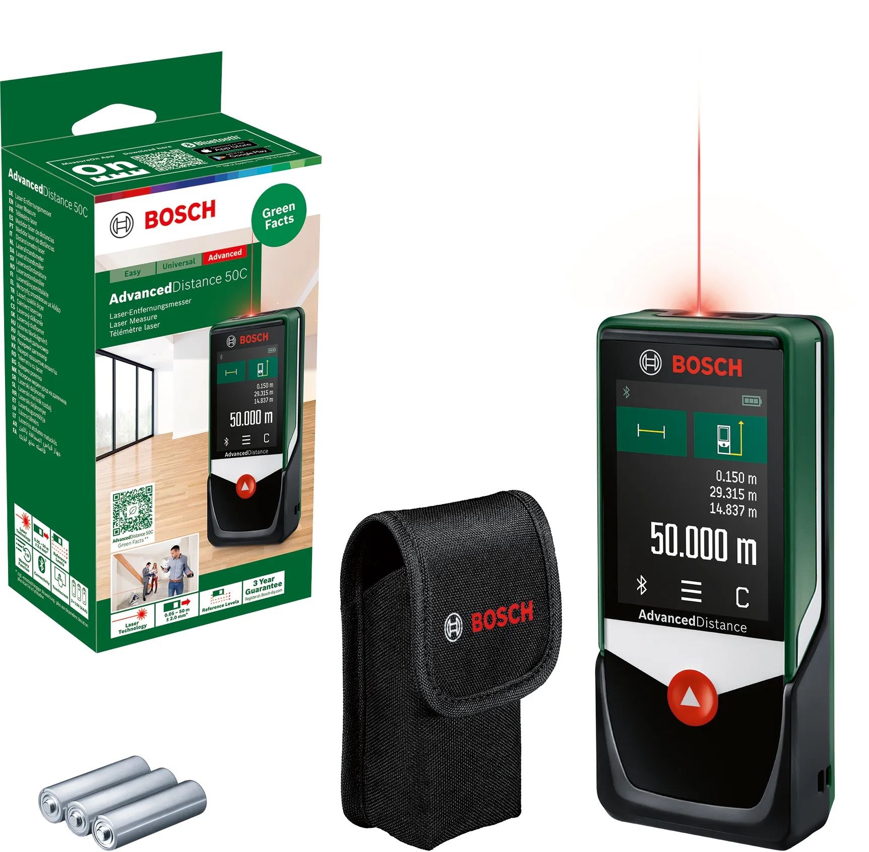 Laserafstandsmåler Bosch Advanced Distance 50C