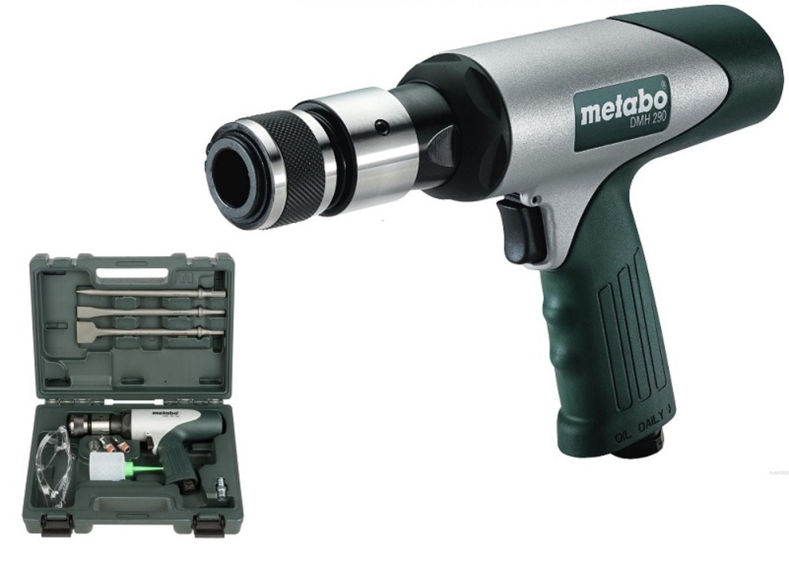Luftmeisel Metabo DMH 290 Set + 3 Mejsler