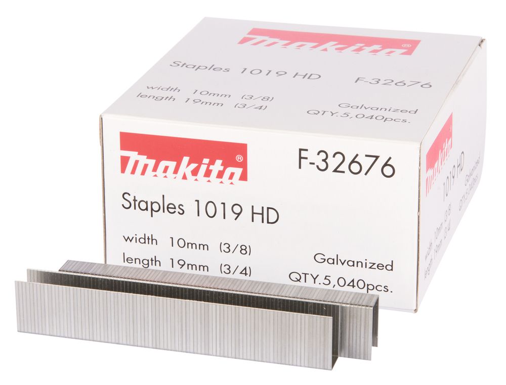 Klammer Makita F-32676; 10x19 mm; 5040 stk.; galvaniseret