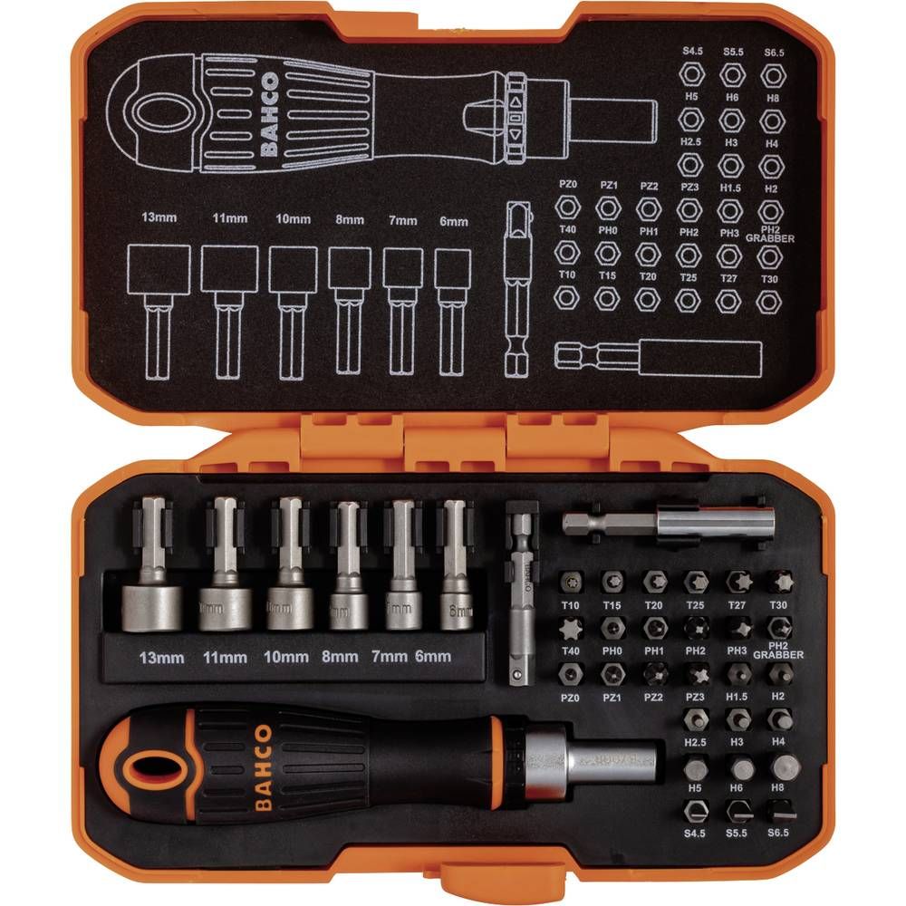 Bitssæt Bahco 59/S36BCR; 36 stk.