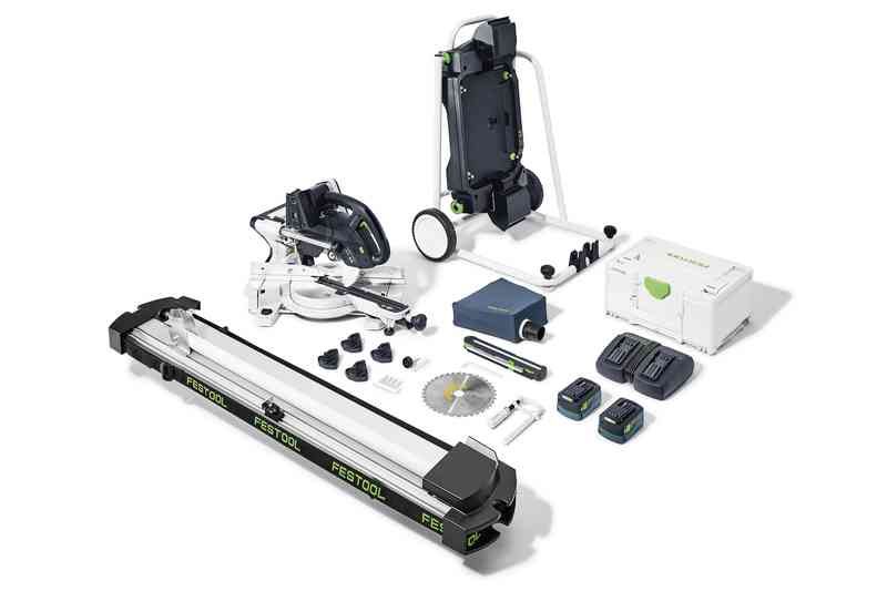 Kap- og geringssav Festool KSC 60 EB 5,0 I-UG-Set KAPEX; 2x18 V; 2x5,0 Ah batt.