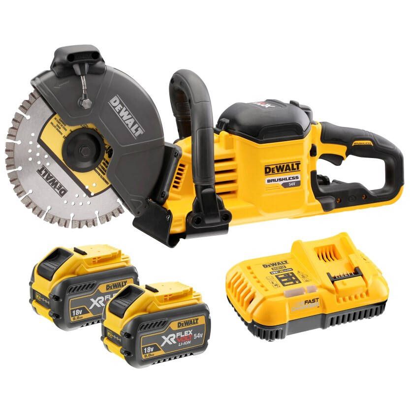 Betonfræser DeWalt DCS691X2-QW; 54 V; 2x9,0 Ah batt.