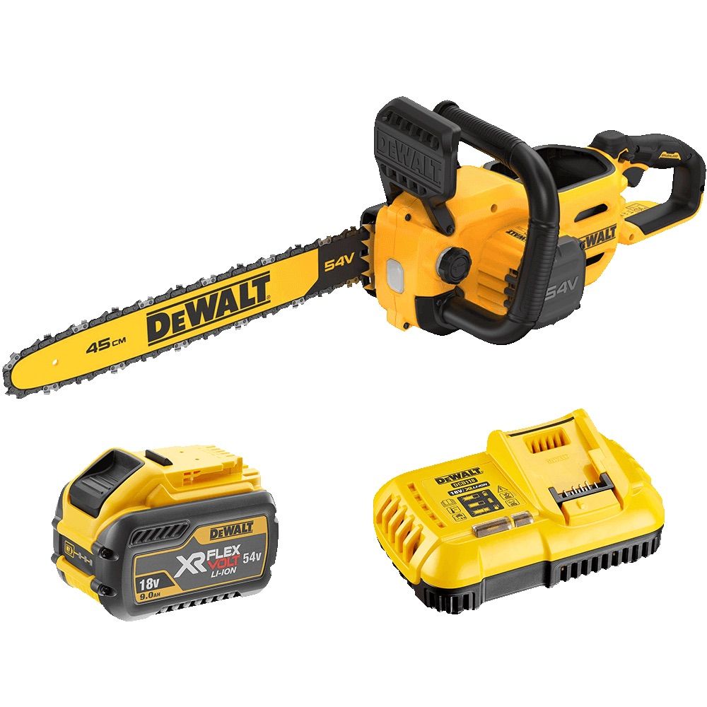 Motorsav DeWalt DCMCS574X1-QW; 54 V; 1x9,0 Ah; 45 cm strimmel