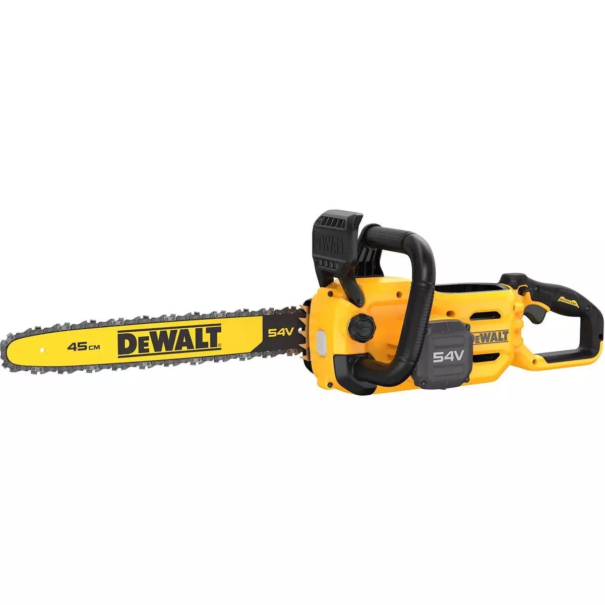 Motorsav DeWalt DCMCS574N-XJ; 54 V; 45 cm savsværd(uden batteri og oplader)