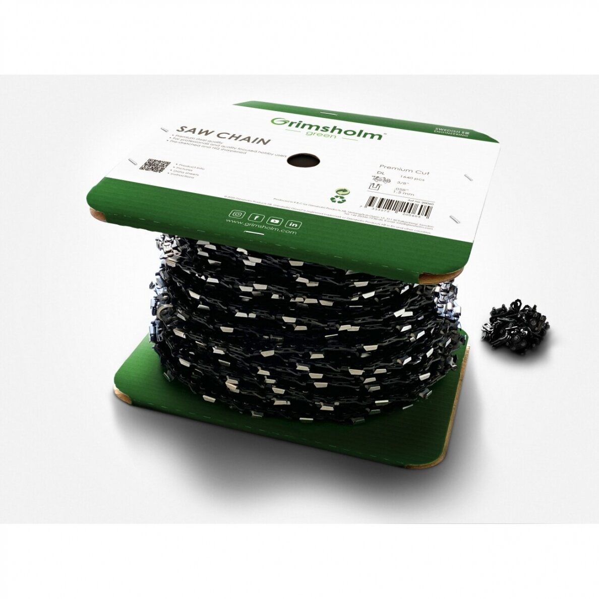 Kæde kæde rulle Grimsholm Premium Cut; 3/8''; 1640; 1,5 mm