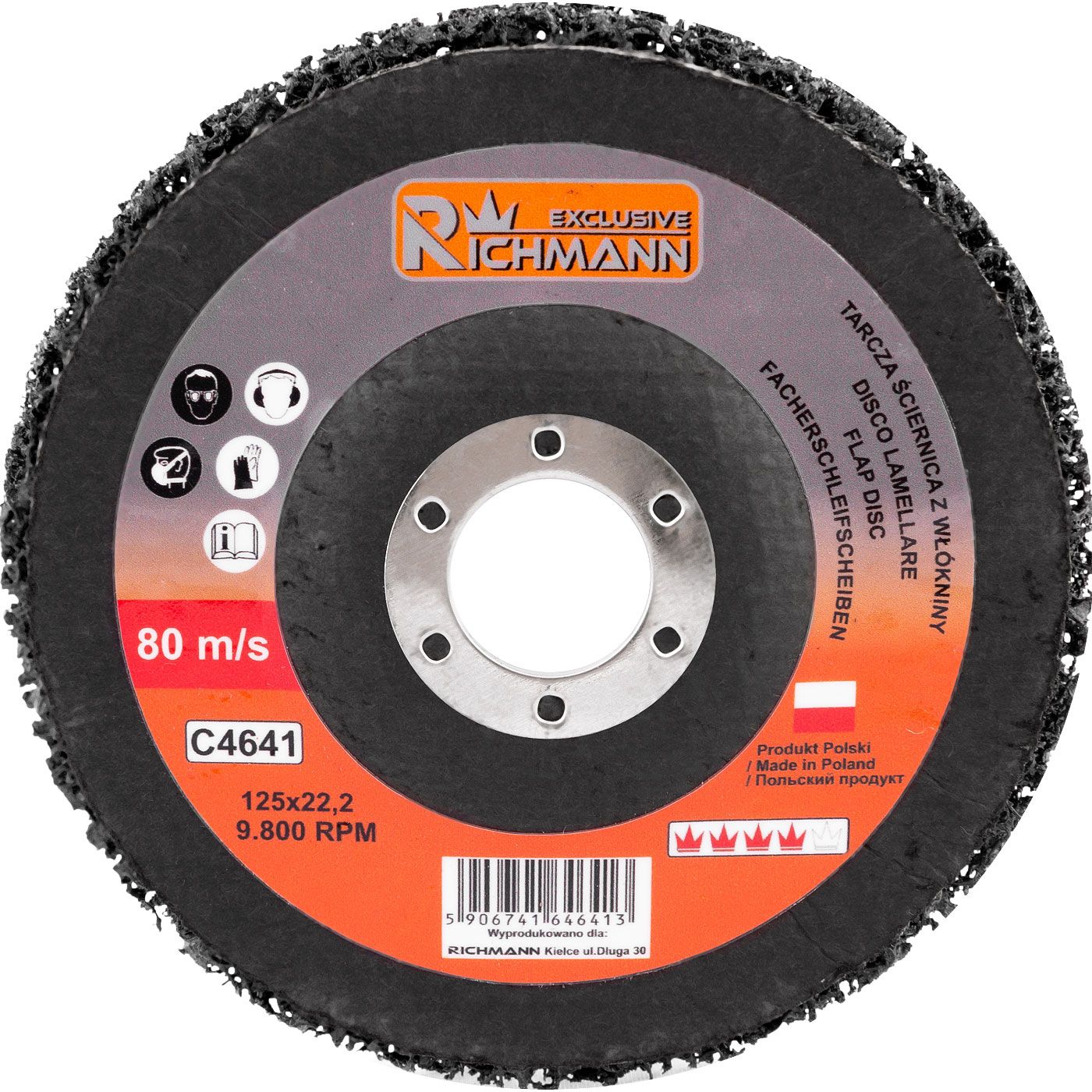 Følte disk til rengøring Richmann C4641; 125 mm