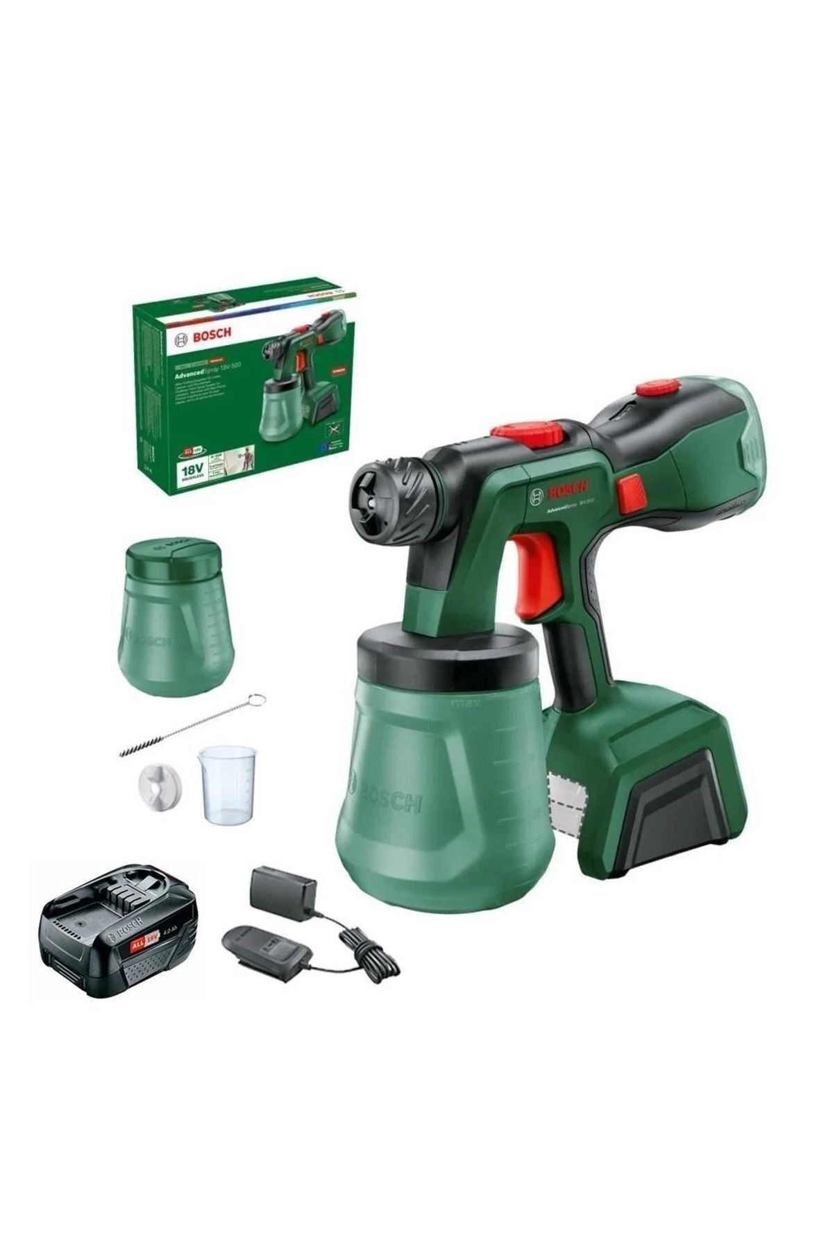 Malersprøjte system Bosch AdvancedSpray 18V-500; 18 V; 1x4,0 Ah batt.