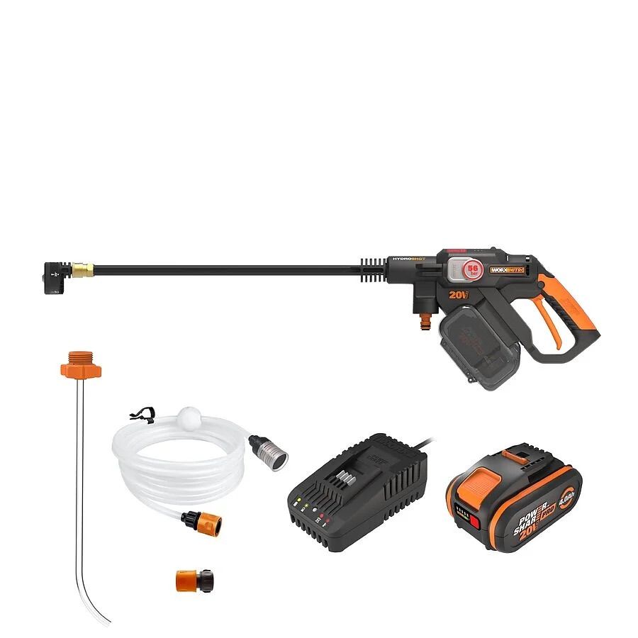 Rengøringsudstyr Worx HydroShot WG633E; 20 V; 1x4,0 Ah batt.