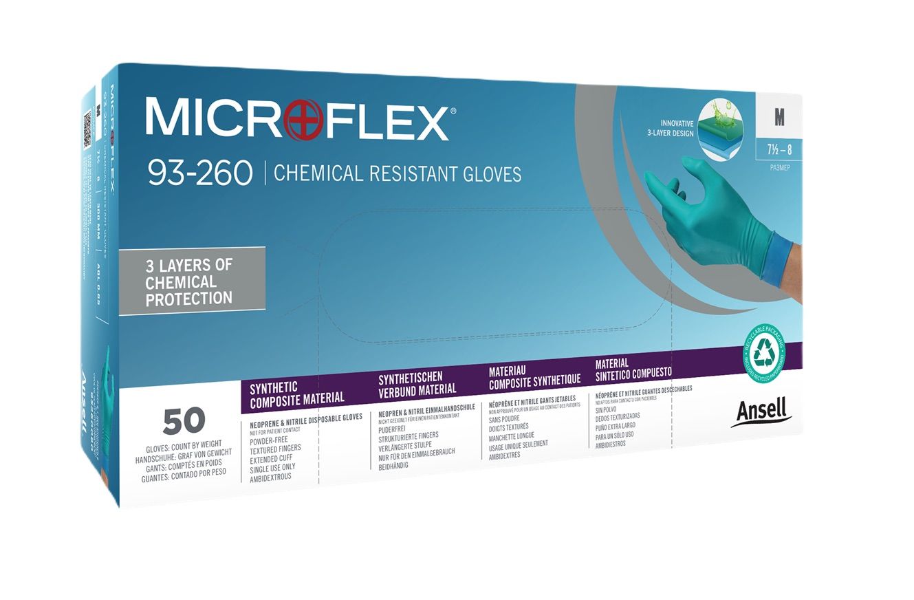 Handsker Ansell Microflex 93-260; L; 50 stk.