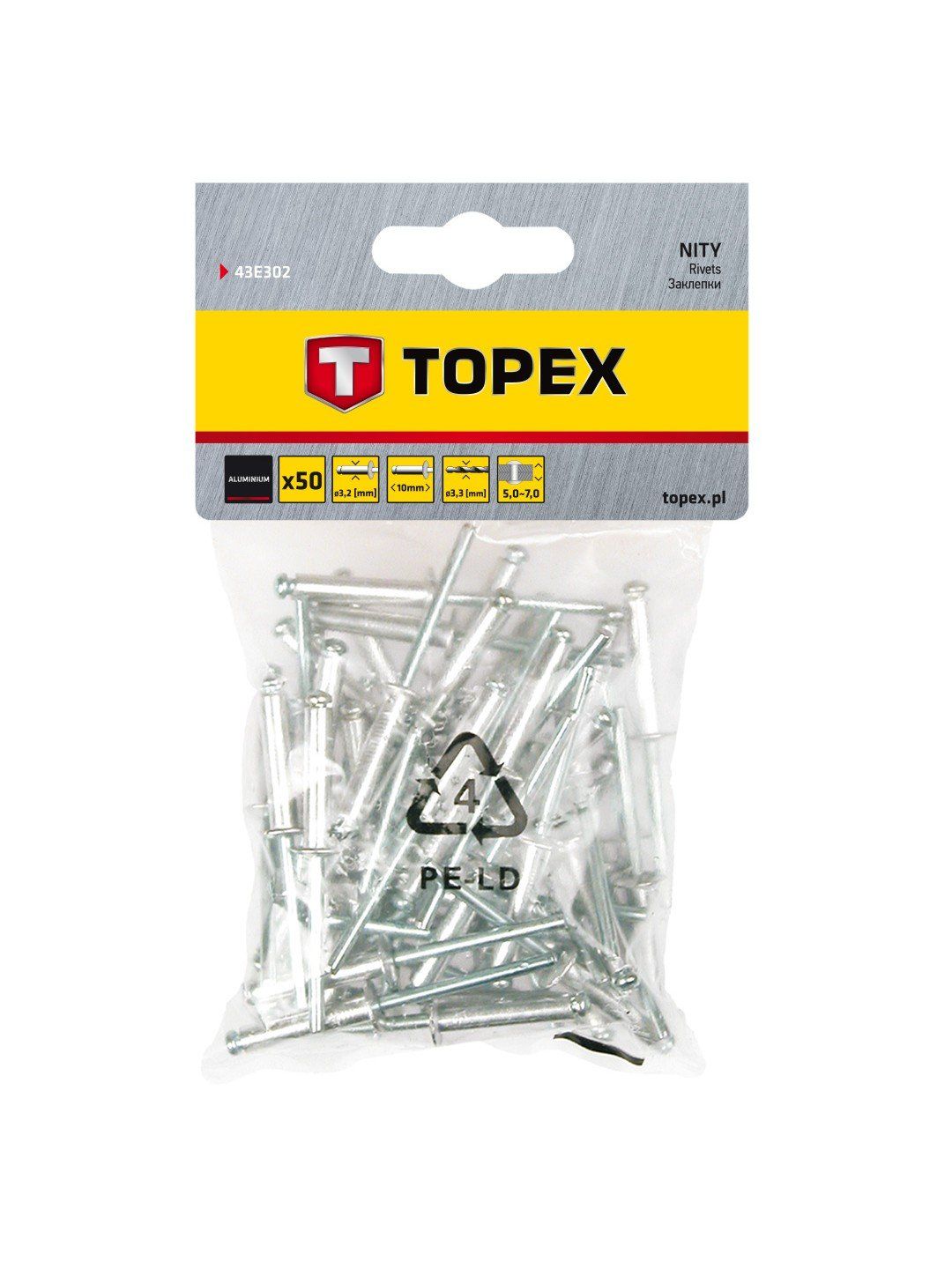 Nitter Topex 43E302; 3,2x10 mm; 50 stk.