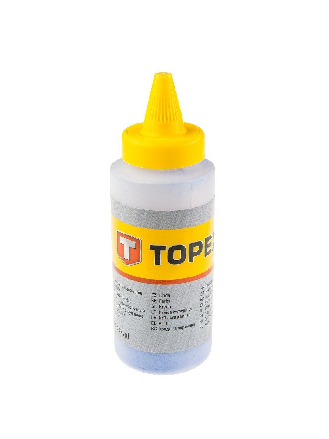 Mærkning af kalkfylde til kridtlinje / målebånd Topex 30C616; 115 g; blå