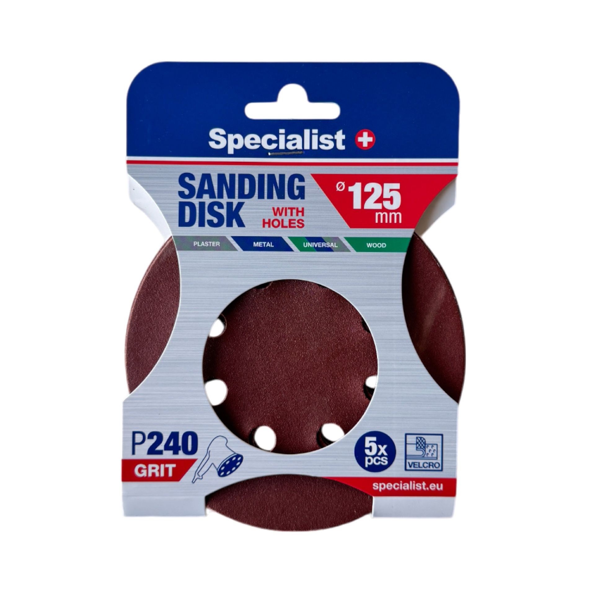Sandpapir Specialist 250-2240; 125 mm; P240; 5 stk.
