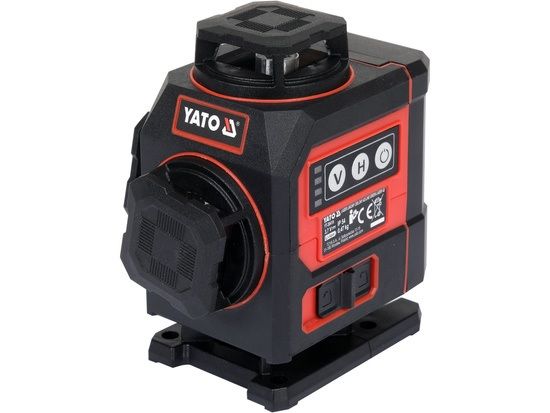 Selvnivellerende krydslinjelaser Yato YT-30419; 3,7 V; 1x4,0 Ah batt.