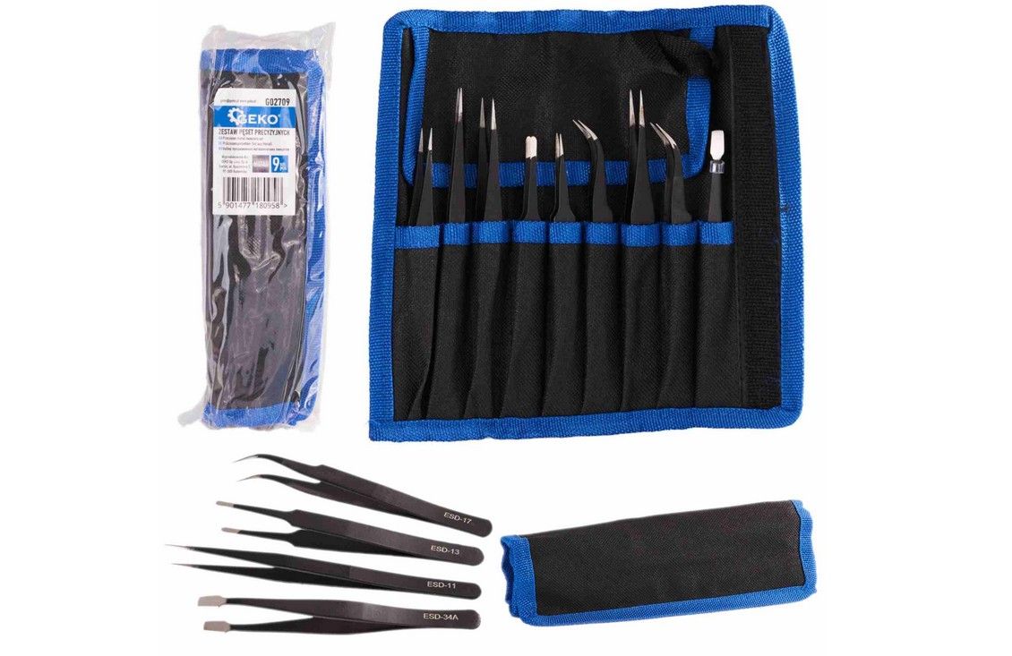 Pincet sæt Geko G02709; 9 stk.