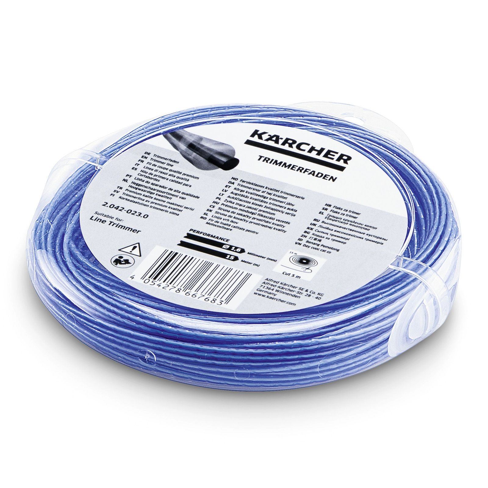 Trimmertråd Karcher 2.042-023.0; 1,6 mm; 15 m