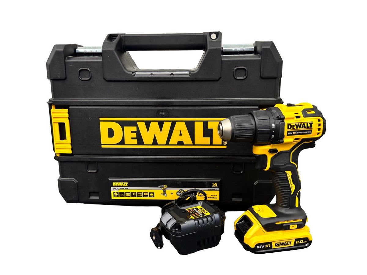 Akku. skruetrækker DeWalt DCD708D1T-QW; 18 V; 1x2,0 Ah batt.