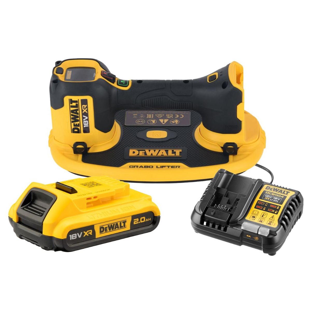 Sugekop til glas DeWalt DCE590D1T-QW; 120 kg; 18 V; 1x2,0 Ah batt.