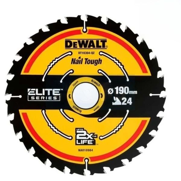 Rundsavsklinge til træ DeWalt DT10402-QZ; 190x30 mm; 24T