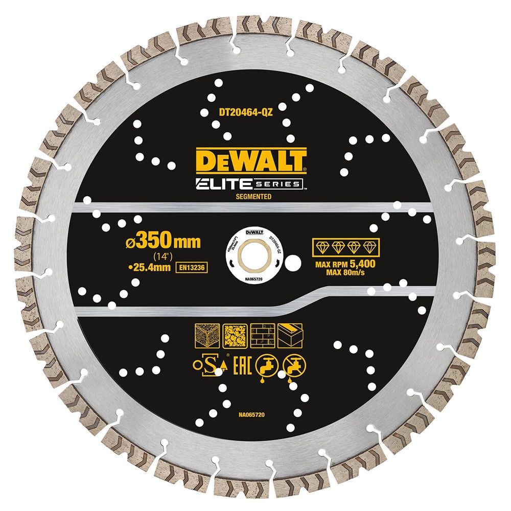Diamantskæreskive DeWalt DT20464-QZ; 350 mm