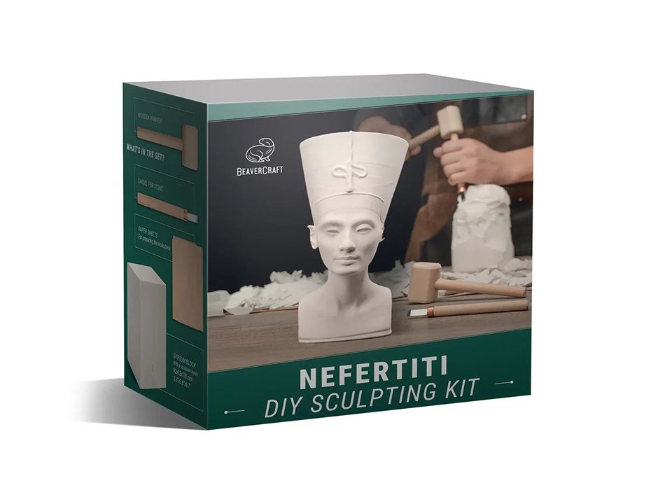Udskæringssæt BeaverCraft Nefertiti; til figurudskæring for begyndere