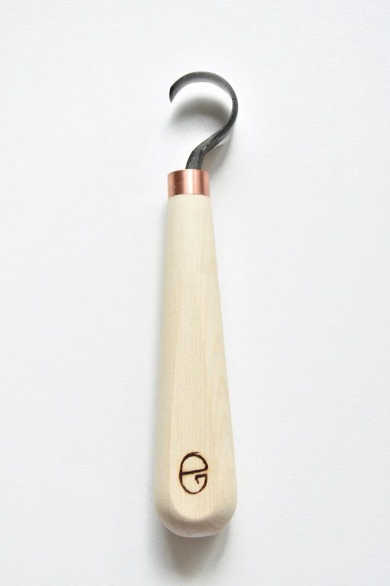 Kniv Gilles kaltai OD; 25 mm; til træskeudskæring (højrehåndet)