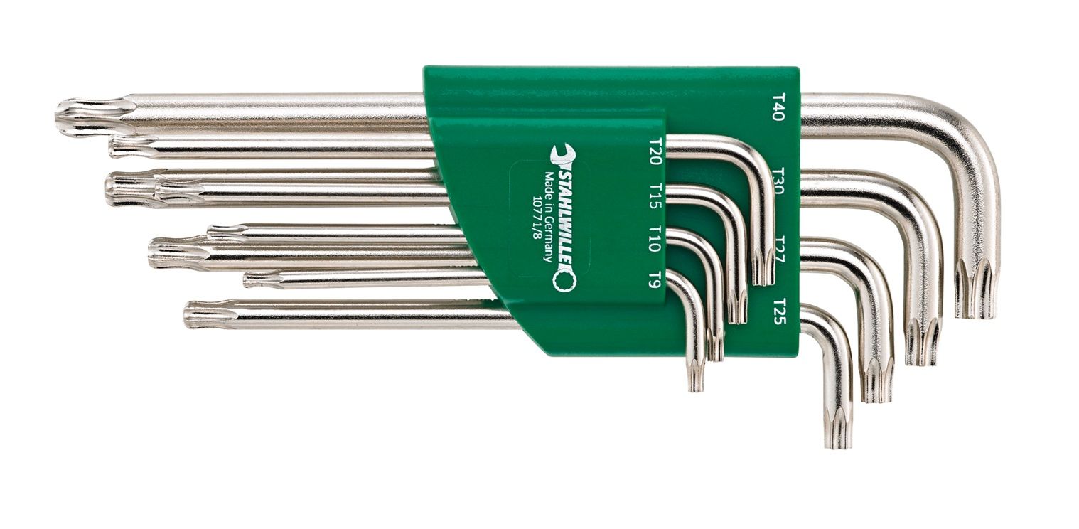 Bits- og pipesett med Torx Stahlwille 96432700; 8 stk.