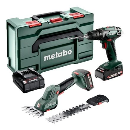 Værktøjssæt Metabo Combo Set 2.2.5 (BS 18 + SGS 18 LTX Q); 18 V; 2x2,0 Ah batt.