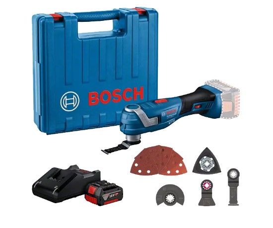Multifunktionsværktøj Bosch GOP 185-LI PROFESSIONAL; 18 V; 1x4,0 Ah batt.