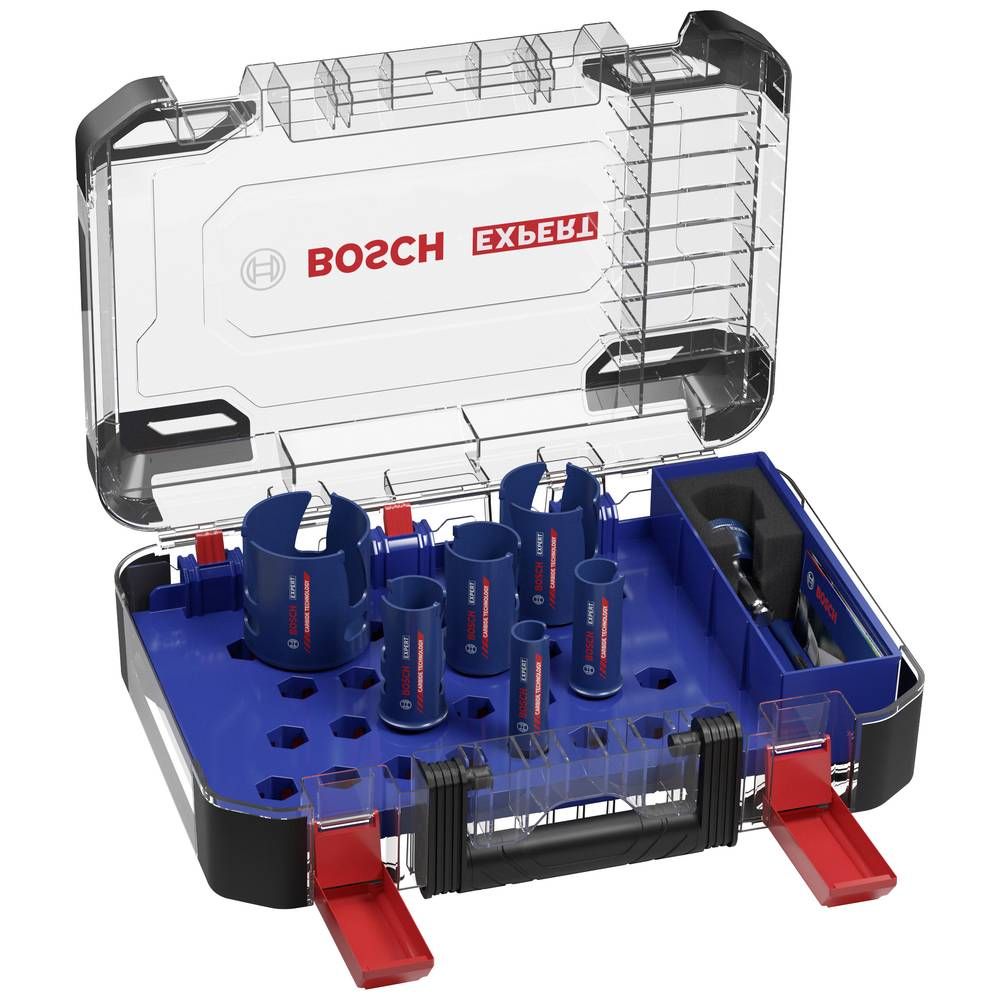 Hulsave sæt Bosch EXPERT CONSTRUCTION MATERIAL; 20-64 mm; 10 stk.