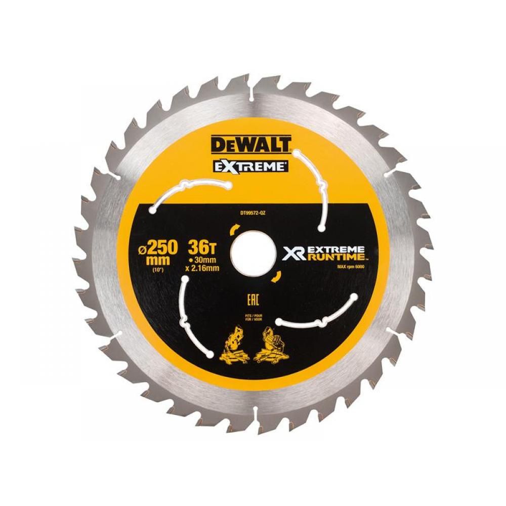 Rundsavsklinge til træ DeWalt DT99572-QZ; 250x30 mm; Z36
