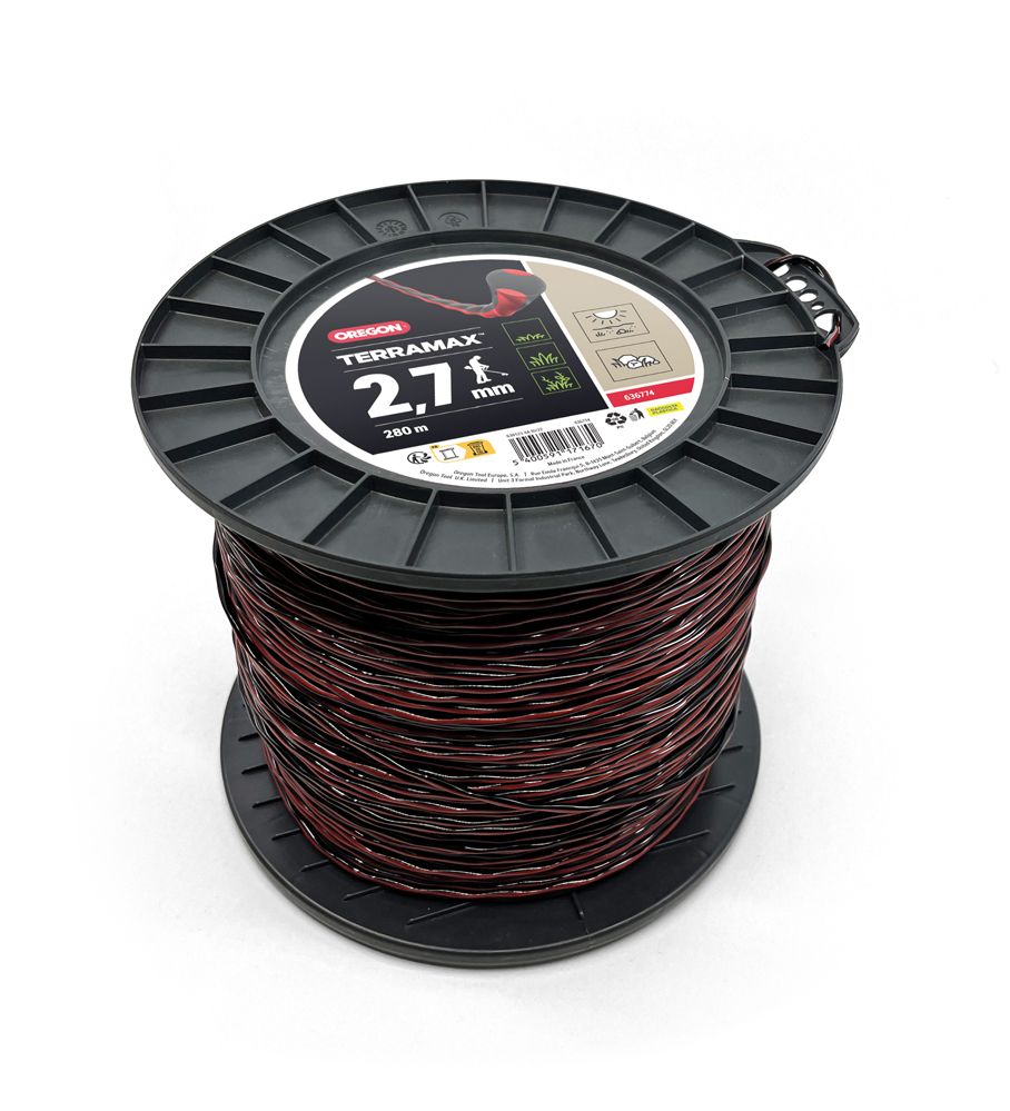 Trimmertråd Oregon TerraMax 636774; 2,7 mm x 280 m