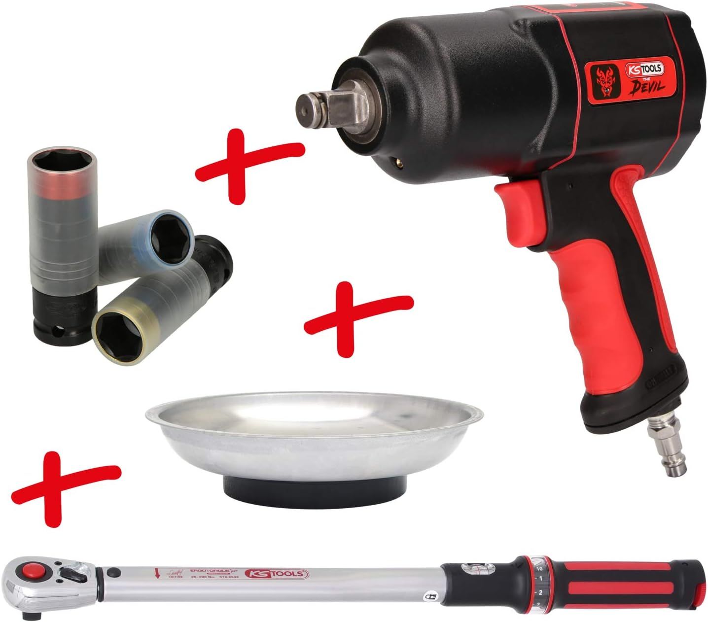 Pneumatisk slagnøgle KS Tools 515.2095; 1/2' stk.