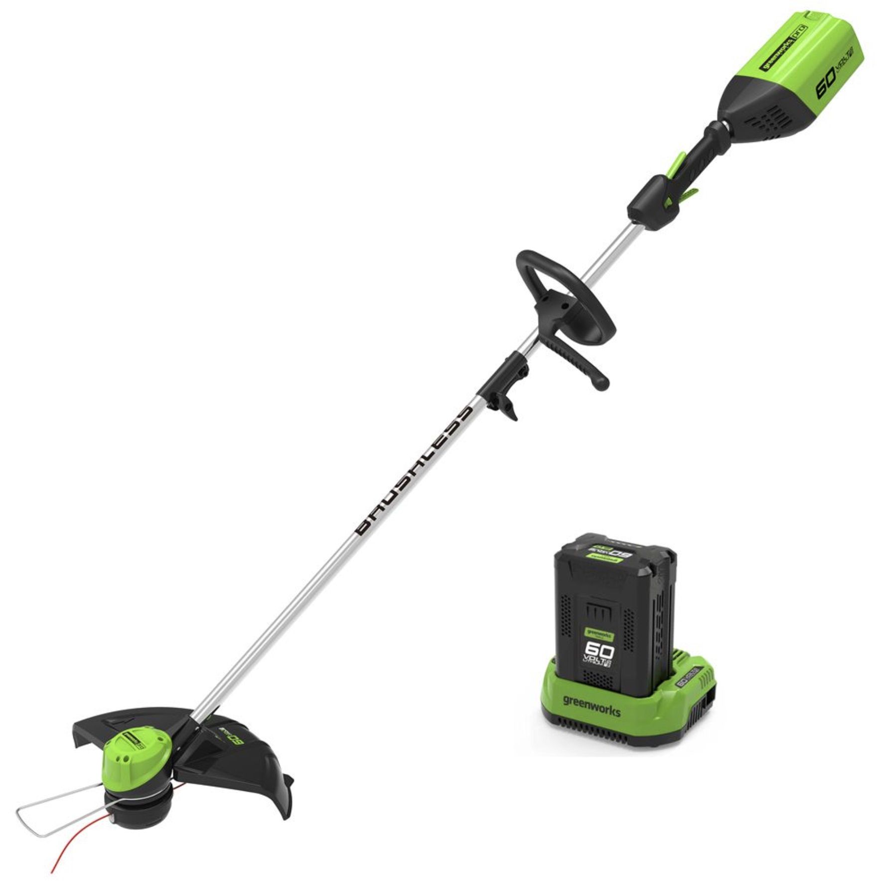 Græstrimmer Greenworks GD60LTK2; 60 V; 1x2,0 Ah batt.
