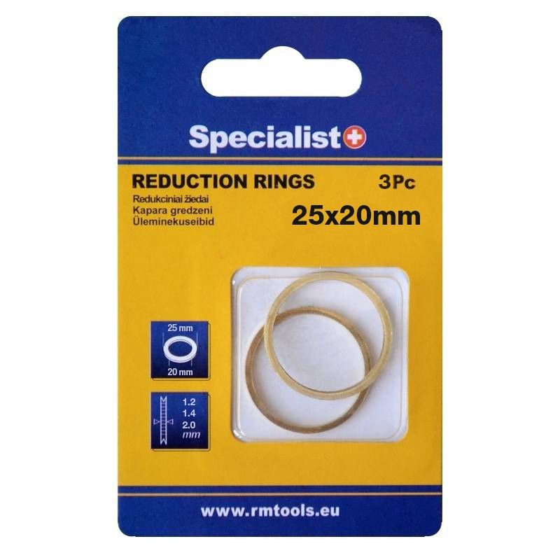 Reduktionsring Specialist 25,4x20x1,2/1,4/2; 3 stk.