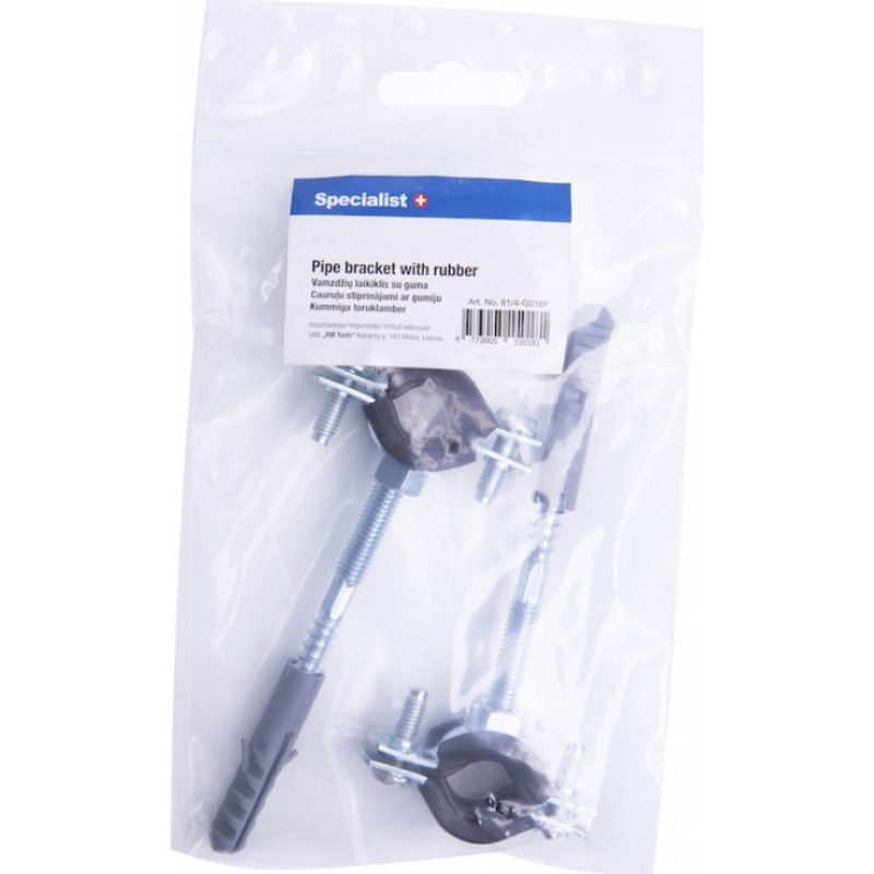 Rørklammer Specialist 81/4-G018P; 15-19 mm; 2 stk.