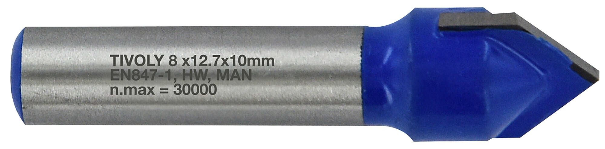 V-rille fræser Tivoly XT60642067846; 12,7 mm