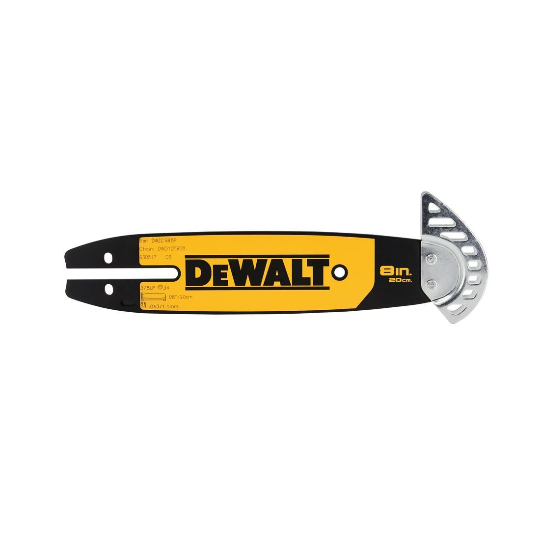 Savsværd til motorsav DeWalt DT20694-QZ; 8''; 20 cm; 3/8''; 34; 1,1 mm