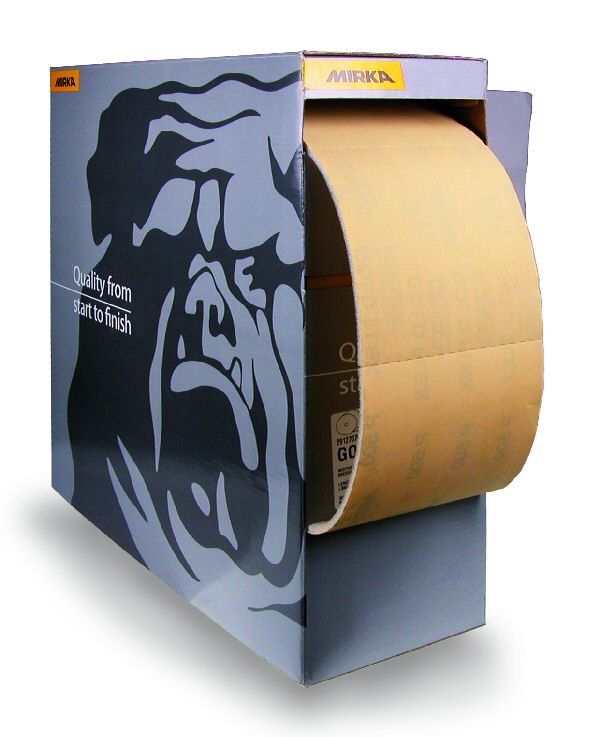 Slibende papirrulle Mirka 2912707051; 115x125 mm; P500; 200 stk.