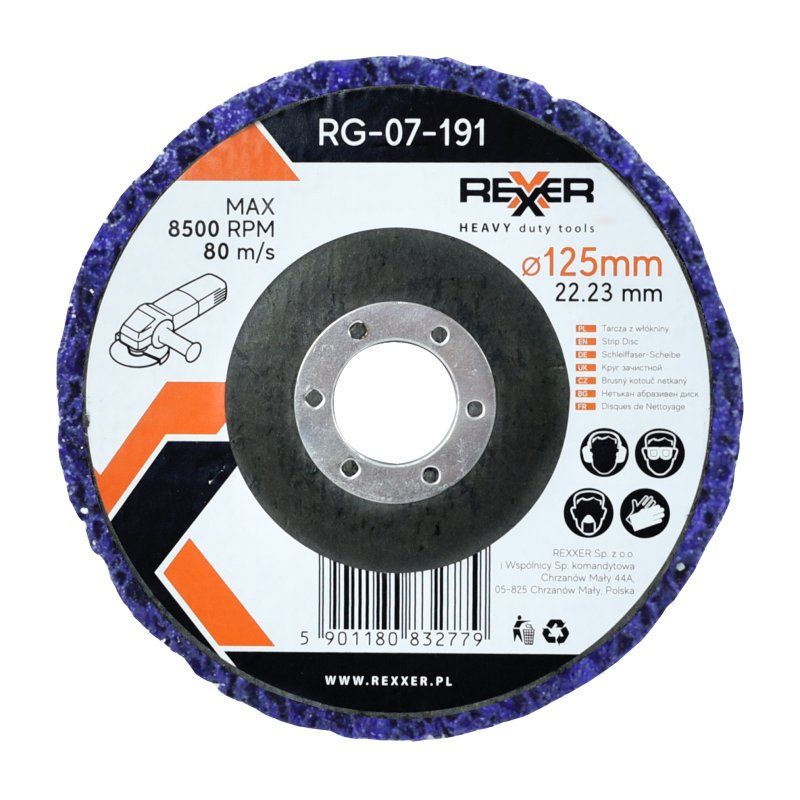 Følte disk til rengøring Rexxer RG-07-191; 125 mm