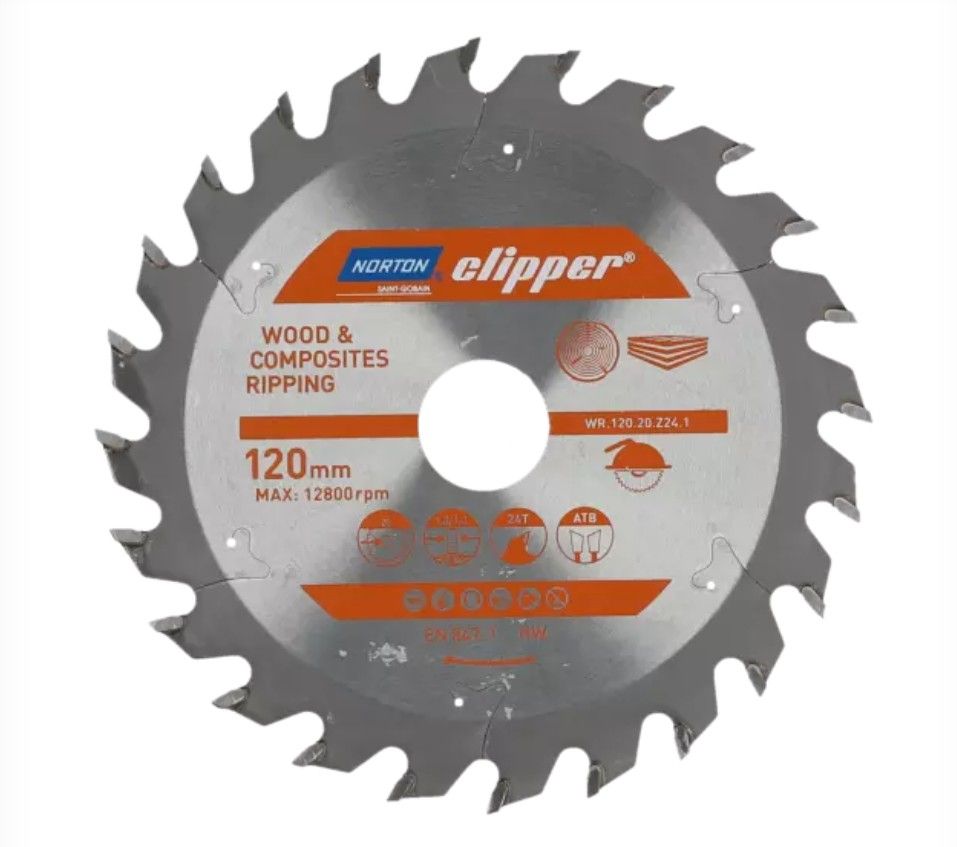 Rundsavsklinge til træ Norton 70184608057; 216x30 mm; Z36