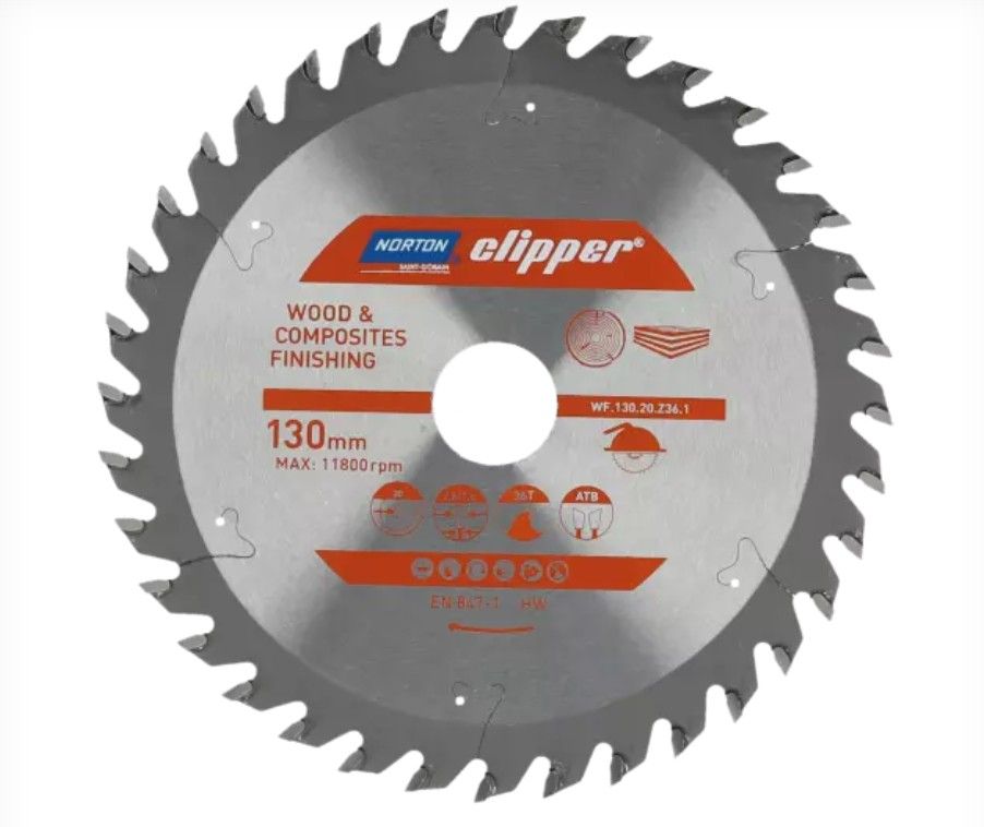 Rundsavsklinge til træ Norton 70184608086; 160x20 mm; Z48