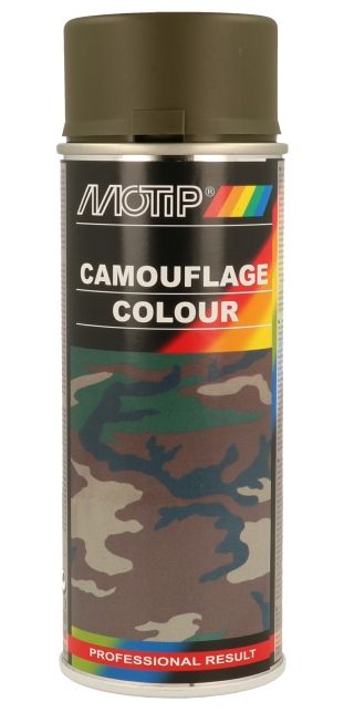 Maling Motip Camouflage RAL 6031; 400 ml; grøn