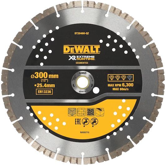 Diamantskæreskive DeWalt DT20460-QZ; 300x25,4 mm