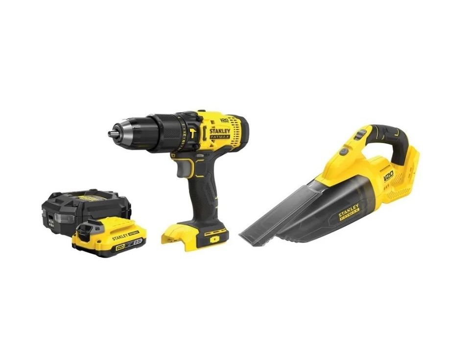 Værktøjssæt Stanley SFMCK219D1-QW (SFMCD711+SFMCVH001B); 18 V; 1x2,0 Ah batt.