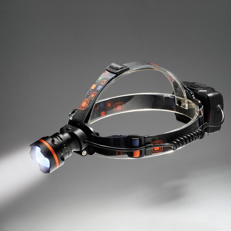 Forlygte Tiross TS-1199; LED; 3,7 V; 3x2,0 Ah batt.