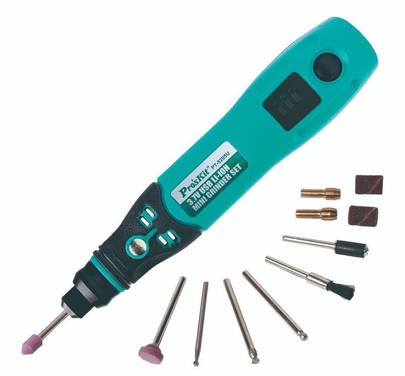 Graveringsværktøj ProsKit PT-5205U; 3,7 V; 1x0,6 Ah batt.