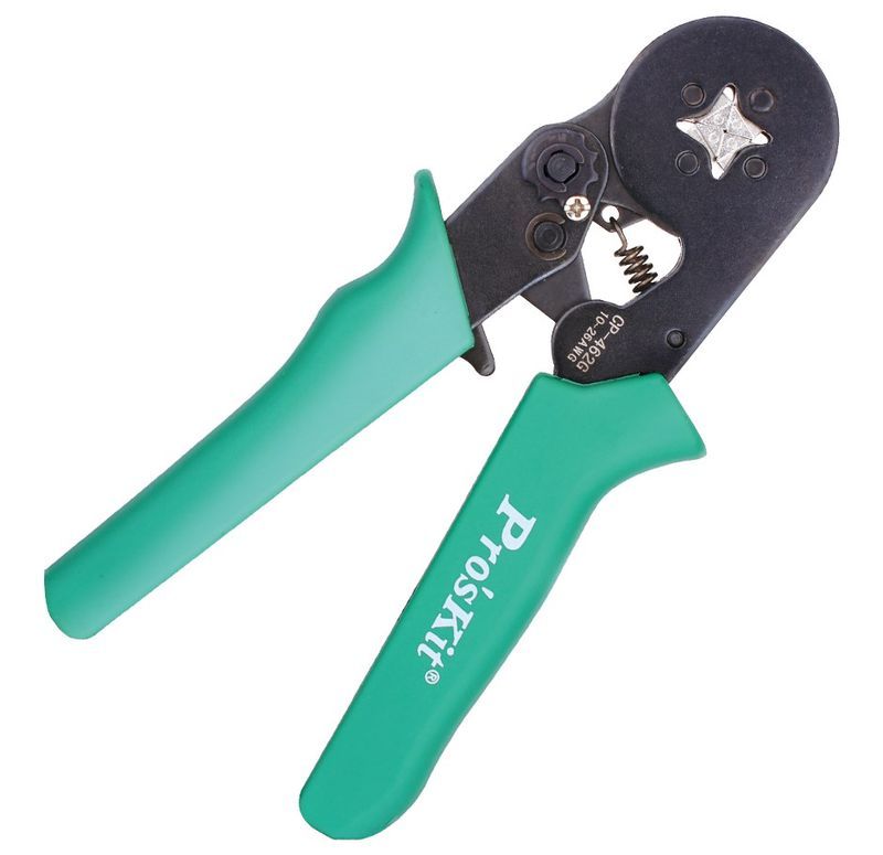 Crimp-værktøj til isolerede kabeløjne og kontakter ProsKit CP-462G; 0,25-6,0 mm²